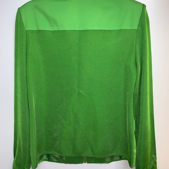 Peter Nygard Women's Size S Petite Lime Green Zip - Picture 3 of 7